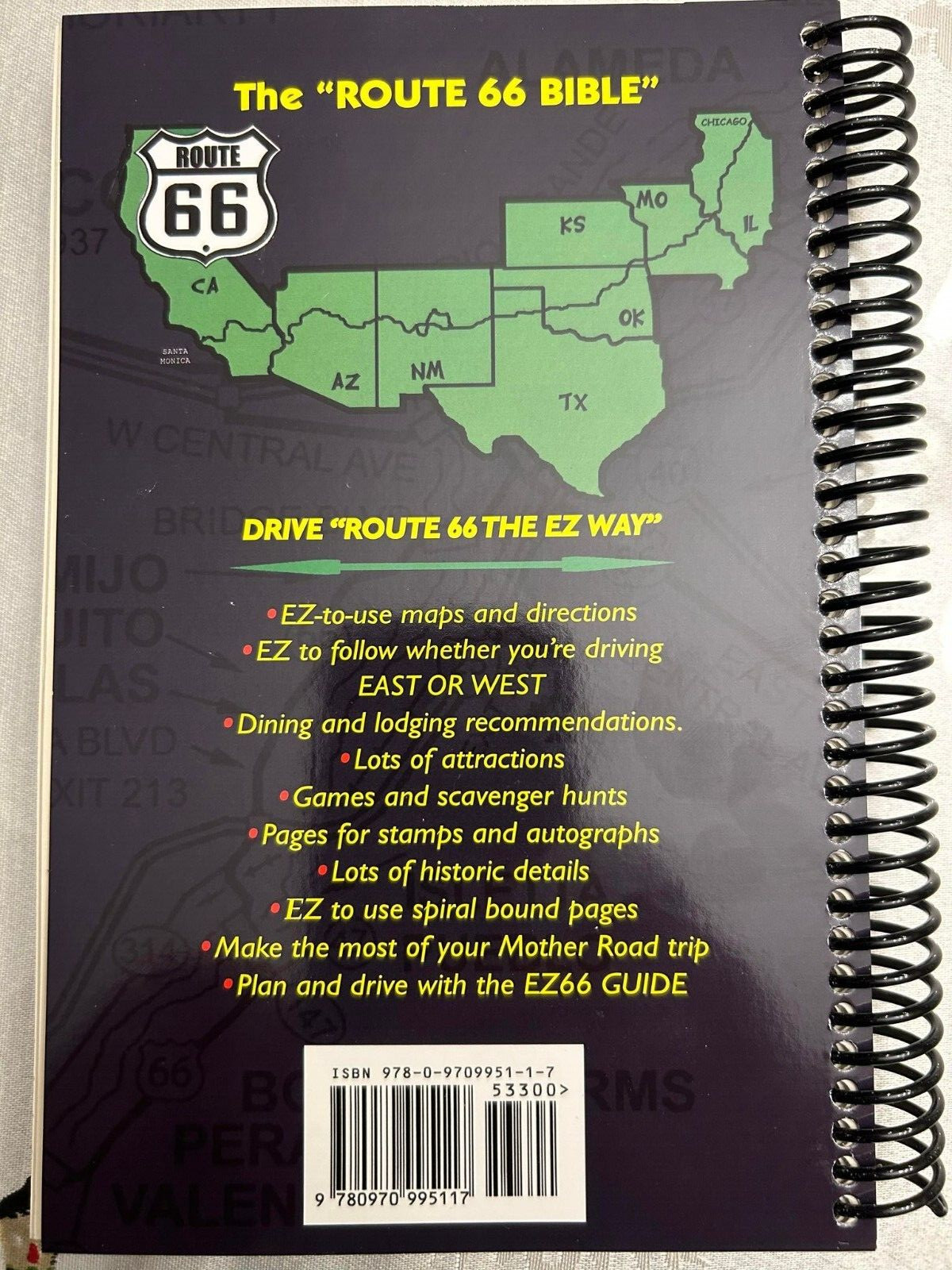 ROUTE 66 EZ 66 GUIDE FOR TRAVELERS – 5th EDITION By Jerry Mcclanahan * NEW