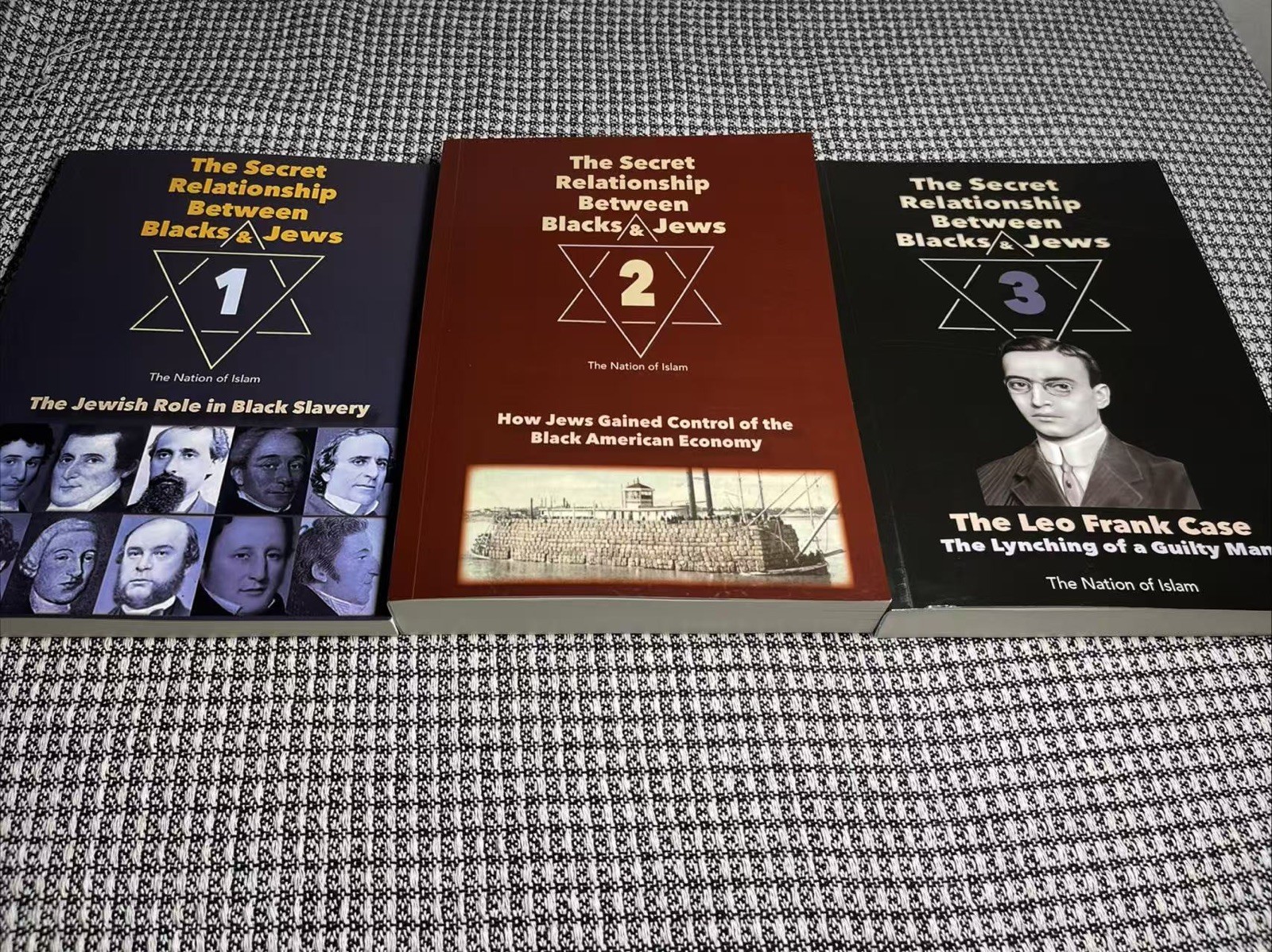 Large,Authentic Set Of The Secret Relationship Between Blacks &Jews Vol. 1, 2,3