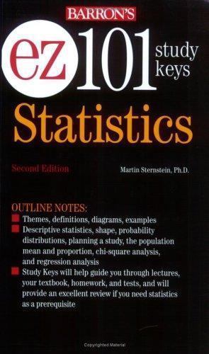 EZ-101 Statistics; EZ-101 Study Keys – Sternstein PhD, 9780764129155, paperback